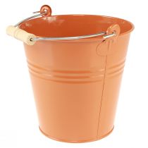 kohteita Koristeellinen kauha metallinen istutuskone oranssinruskea Ø22cm K21,5cm 6L