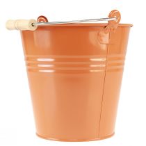 kohteita Koristeellinen kauha metallinen istutuskone oranssinruskea Ø22cm K21,5cm 6L