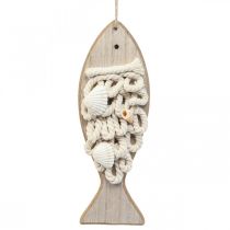 Deco kalariipus puinen kala merikoristelu puu 6,5×19,5cm