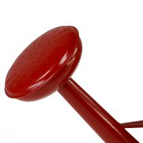 kohteita Koristeellinen punainen metallinen kastelukannu, 5 litran vintage-istutusastia, maalaismainen sisäkastelukannu, korkeus 26 cm