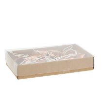 kohteita Koristeellinen ripustintähti, sydänkupari 3-4cm 24 kpl