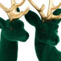 kohteita Deco peuranvihreitä ja kultaisia joulukoristeita peuran figuurit 20cm 2kpl