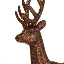 kohteita Deco peura poro kupari koristefiguuri glitter H37cm