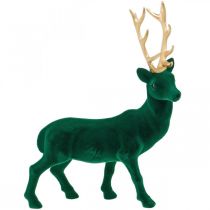 Deco peura seisoo vihreä kulta joulukoristeita figuuri 40cm
