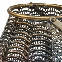 Koristeellinen Lyhty Lyhty Kynttilänjalka Metallinen Ø26cm K40.5cm