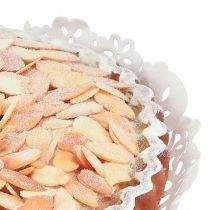 kohteita Koristeellinen mantelikakku näyteikkunoihin ja leipomoihin, petollisen realistinen, feikkikakku, 19 cm