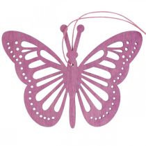 Deco perhoset deco ripustin violetti/pinkki/pinkki 12cm 12kpl