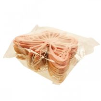 kohteita Koristeperhoset Koristeripustin oranssi/vaaleanpunainen/keltainen 12cm 12 kpl