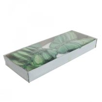 kohteita Koristeperhoset vihreät höyhenperhoset langalla 10cm 12 kpl