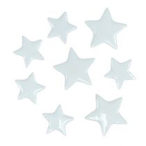 Deco tähdet ripottelemaan valkoista 4-5cm 72p