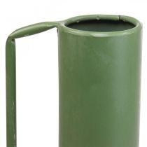 Koristeellinen maljakko metalli vihreä kahva koriste kannu 14cm K28.5cm