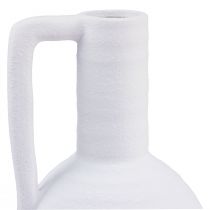 kohteita Koristemaljakko valkoinen kukkamaljakko, jossa kahva, keraaminen H26cm
