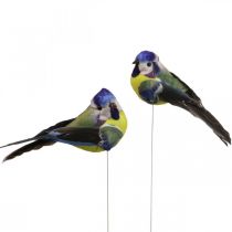 kohteita Deco Birds on Wire Spring Deco Blue Tit 10×3cm 9kpl