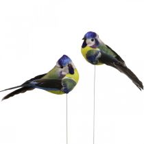 Deco Birds on Wire Spring Deco Blue Tit 10×3cm 9kpl