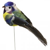 Deco Birds on Wire Spring Deco Blue Tit 10×3cm 9kpl