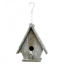 kohteita Koristeellinen lintumaja ripustettavaksi Birdhouse Deco Grey H22cm