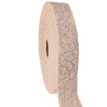 kohteita Koristenauha vanhanpinkki leveä lahjanauha villaa muistuttava 40mm 8m