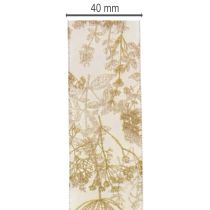 kohteita Lahjanauha kasviaiheilla, tilli-koristenauha, 40 mm leveä, 20 m pitkä