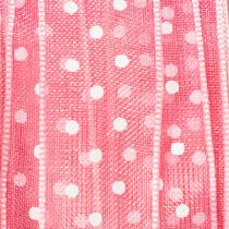 kohteita Tyylikäs pilkullinen lahjanauha juhlavaan pakkaamiseen, 1,5 cm leveä, 20 m pitkä