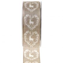 Deco nauha luonnonhirvi 40mm 20m