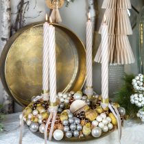 kohteita Koristenauha sametti nauha lahja nauha sametti beige 10mm 20m
