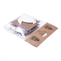 kohteita Koristefiguurit hunajakennopaperi kanat värilliset 7,5×4,5×8cm 6kpl