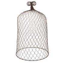 kohteita Koristeellinen metallinen kello, kiipeilyapu, metallihuppu, ruskea, ruosteenvärinen, K50/41cm Ø30/25cm, 2 kpl setti