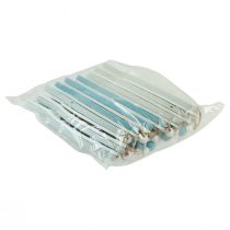 kohteita Koristeellinen ripustin kalapuusta riippuva koriste merensininen 12cm 9 kpl