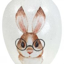 kohteita Deco ripustin lasi deco eggs kani laseilla glitterillä 5x8cm 6kpl