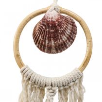 Koristeellinen ripustin merellinen, kuoririipus makrame-koriste 45×11,5cm