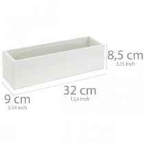 kohteita Koristeellinen laatikko istutukseen, istutuslaatikko, istutuslaatikko, puinen koriste L32cm