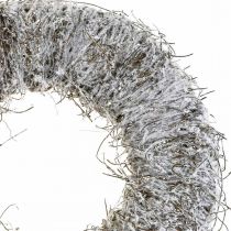Koristeellinen seppele luonto, viiniköynnösseppele, luonnonseppele Ø45cm lunta