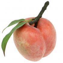 Koristeellinen hedelmä persikka pinkki Ø8cm L10cm 4kpl