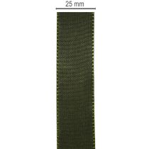 kohteita Koristeellinen nauha, kiiltävä taftinauha koristeluun, 25 mm leveä, 50 m pitkä