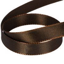 kohteita Ruskea tafti lahjanauha juhlakoristeeseen, 15 mm leveä, 10 m pitkä