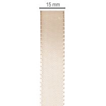 kohteita Koristeellinen satiininauha taftinauha beige 15mm 50m