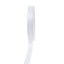 Valkoinen koristenauha 8mm 50m