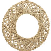 Koristeellinen sormus juuttipäällysteinen riippuva koristelu boho koristelu luonto Ø28cm 4kpl