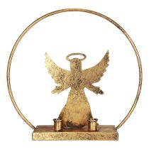 kohteita Koristesormus metalli enkeli koristeellinen kynttilänjalka Joulu Ø37,5cm