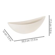 kohteita Koristeellinen kulho beige 55,5 cm x 14 cm K17,5 cm 1 kpl