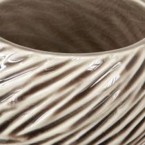 kohteita Koristekulho Keraaminen Spiral Decor Beige Ruskea Ø9cm 4kpl