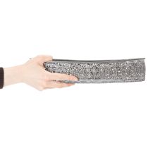 kohteita Koristeellinen metallikulho, harmaa kuvio, soikea, P36cm/33.5cm, 2 kpl setti