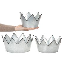 kohteita Koristeellinen kulho metallinen kulhon kruunu Ø26,5/22,5/19 cm 3 kpl:n setti