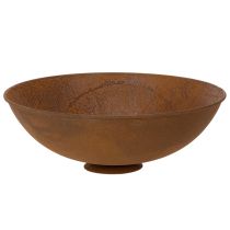 kohteita Koristeellinen metallikulho, ruosteenvärinen, vintage-koristelu, Ø34cm, korkeus 12cm
