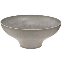 kohteita Koristeellinen kulho jalustalla, pyöreä kukkamalja, harmaa, Ø19cm, K8cm