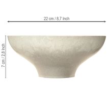 kohteita Koristeellinen kulho pohjalla muovikulho pyöreä kermanvärinen Ø19cm K8cm
