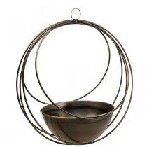 Koristekulho kukkakorin ripustamiseen metallia Ø31cm K55,5cm