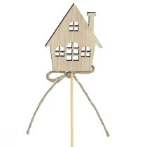 kohteita Koristetulpat Joulukoristeet talot puuta 4,5x5cm 12 kpl
