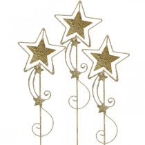 kohteita Deco plug star kultaa kimalteleva H54cm 4kpl