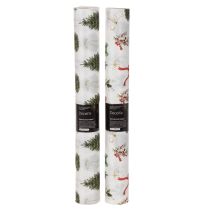 kohteita Joulukoristekangas, myydään metritavarana, 120 cm leveä, 2 kpl